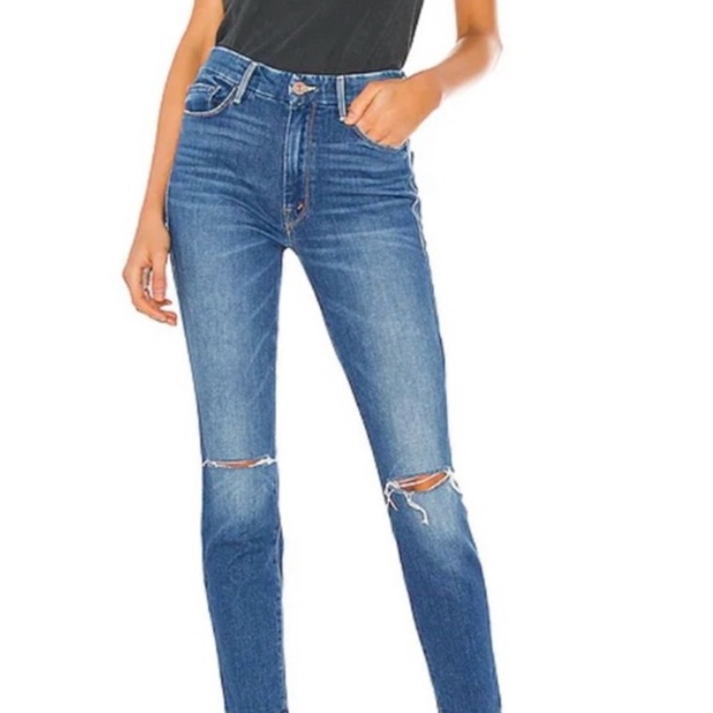 MOTHER Looker High Waist Ankle Jeans